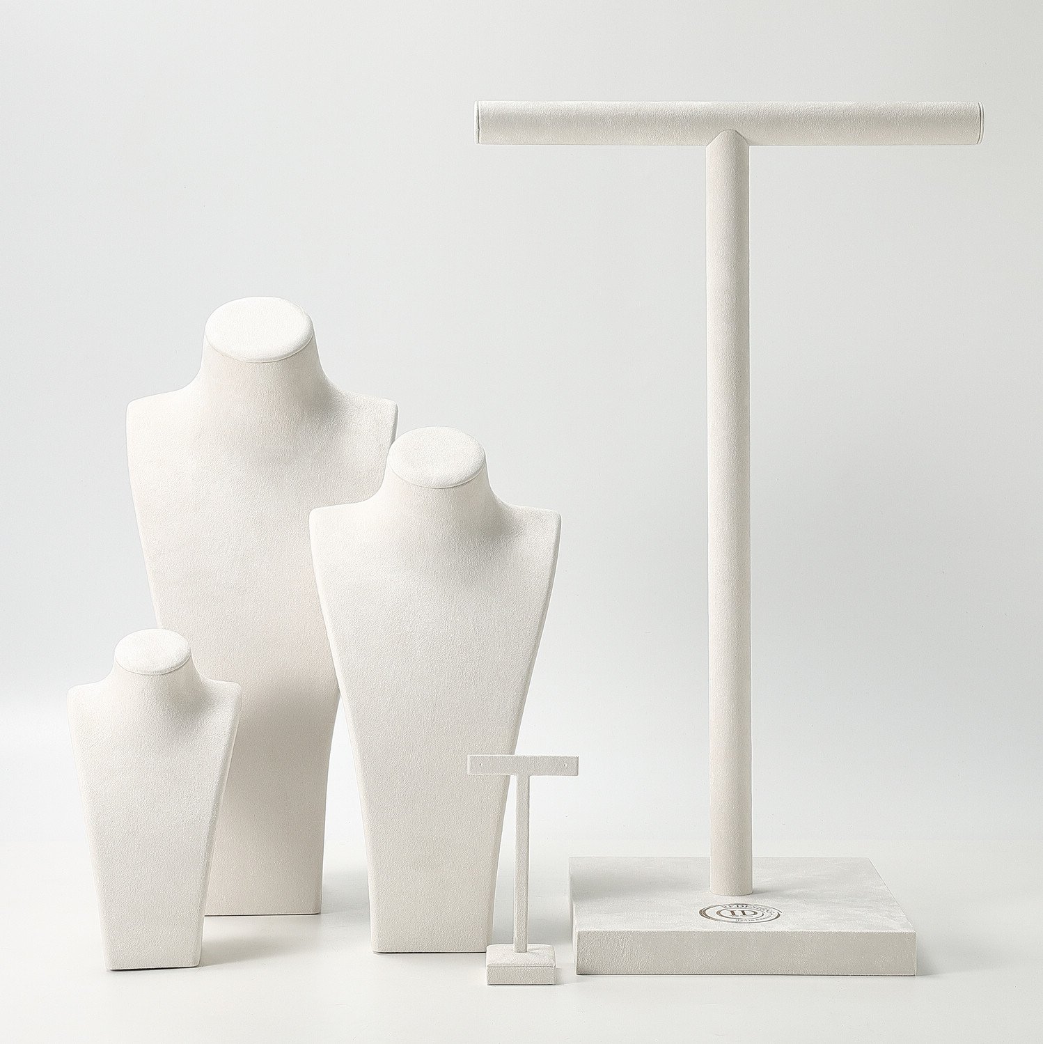 Microfiber Necklace Display & T-Bar Stand Set