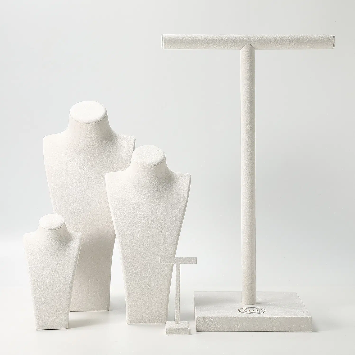 Microfiber Necklace Display & T-Bar Stand Set