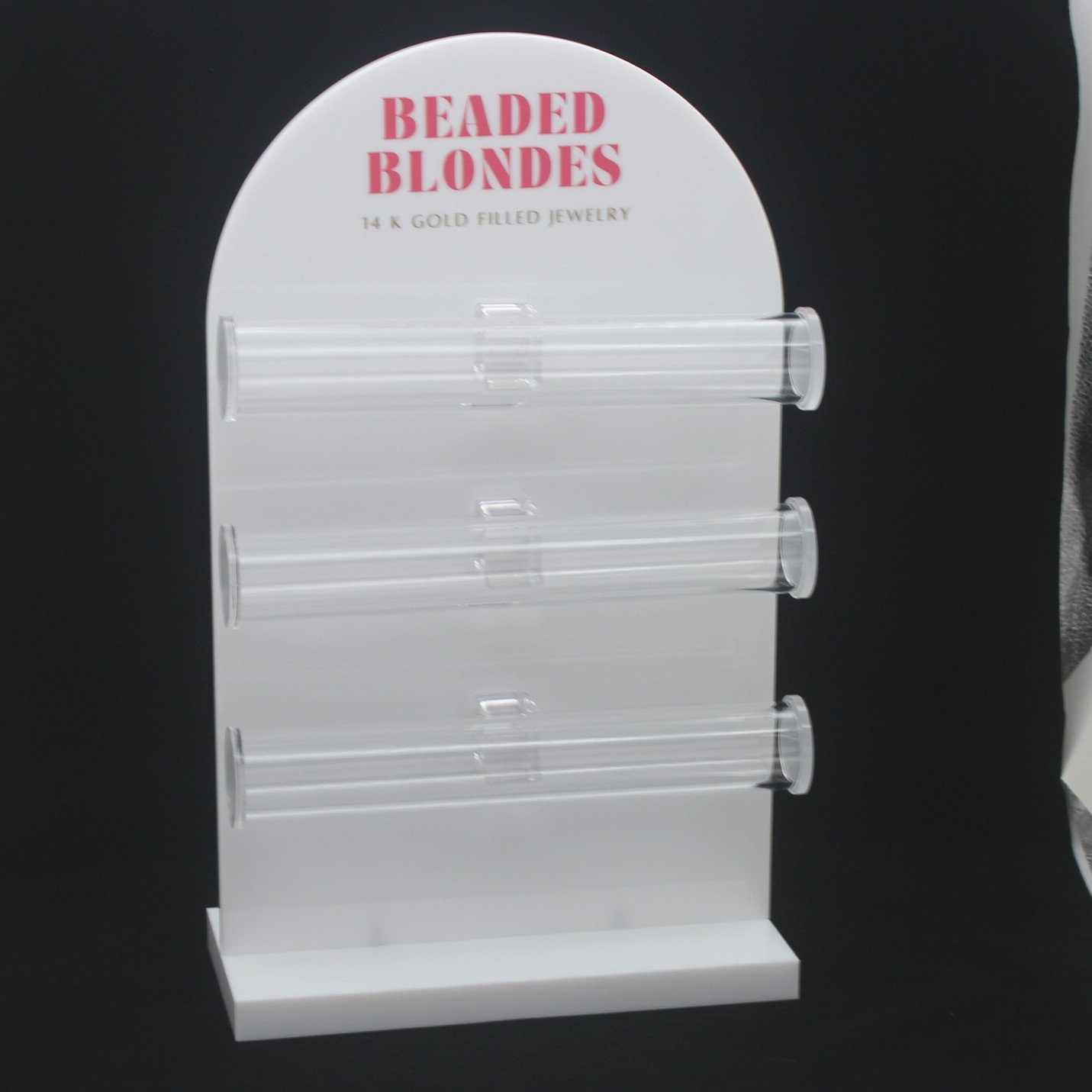 Custom Acrylic 3-Tier Bracelet Display Holder