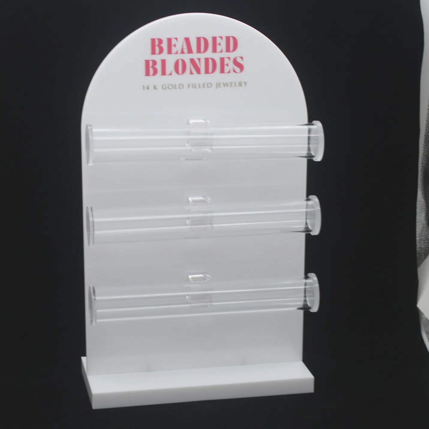 Custom Acrylic 3-Tier Bracelet Display Holder